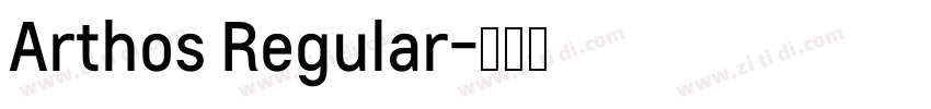 Arthos Regular字体转换